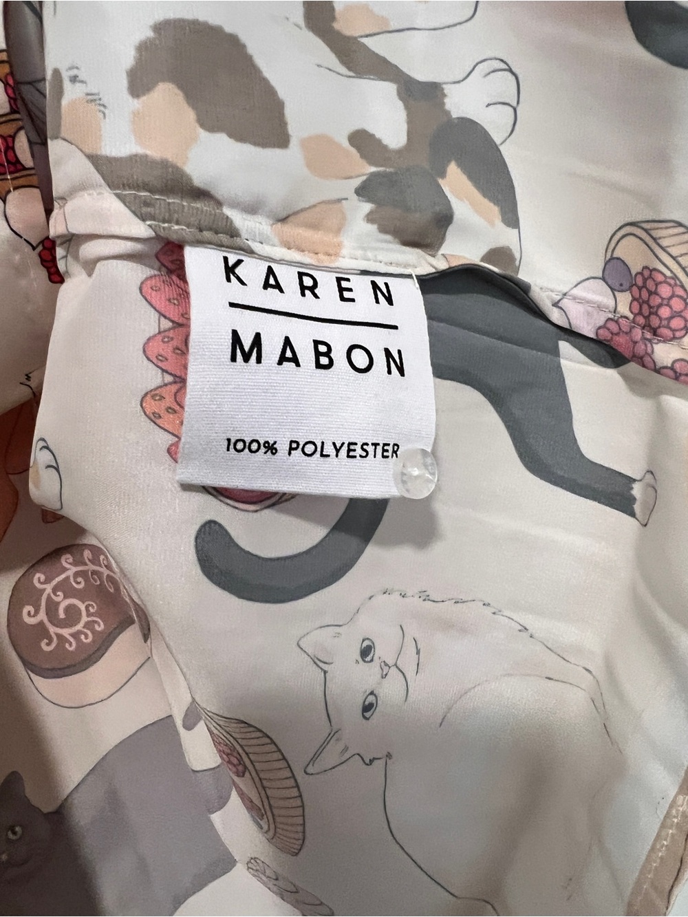 Karen Mabon x Anthropologie Cat Cafe Pajama Set NWT - Picture 7 of 13